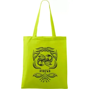 Pisces - vintage - Taška bavlněná - 42 x 38 cm ( Limetková )