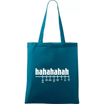 Varianty smíchu - Taška bavlněná - 42 x 38 cm ( Petrolejová )