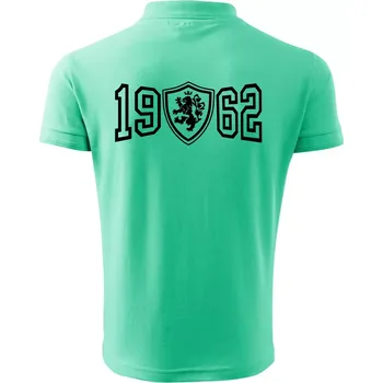 Pánská košile Narozeninový motiv - znak - 1962 - Polokošile pánská Pique Polo 203 - 4XL ( Mátová )