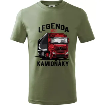 Dětská móda Legenda mezi kamioňáky - Tričko dětské bavlněné - 146 cm/10 let ( Khaki )