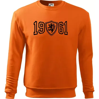 Pánská mikina Narozeninový motiv - znak - 1961 - Mikina Essential pánská - L ( Oranžová )