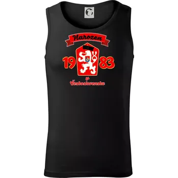 Pánské termoprádlo Narozen v Československu - Přelepený znak 1983 - Tílko pánské Core - L ( Černá )