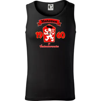 Pánské termoprádlo Narozen v Československu - Přelepený znak 1960 - Tílko pánské Core - 2XL ( Černá )