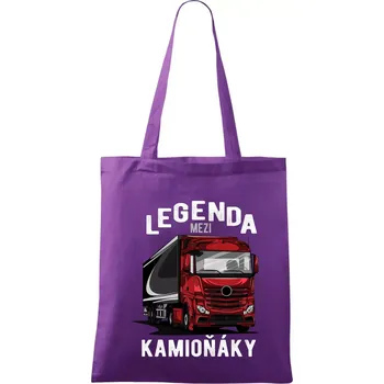 Legenda mezi kamioňáky - Taška bavlněná - 42 x 38 cm ( Fialová )