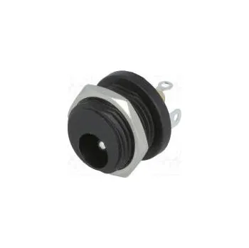 Zásuvka napájecí DC vidlice 5,5/2,5mm 5,5mm 2,5mm pájení