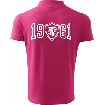 Pánská košile Narozeninový motiv - znak - 1961 - Polokošile pánská Pique Polo 203 - 5XL ( Purpurová )