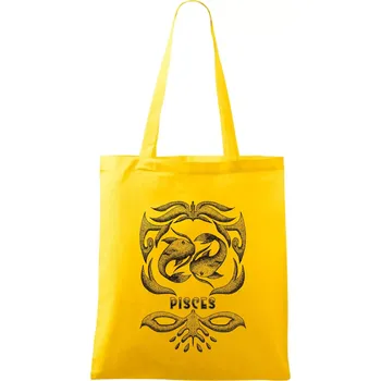 Pisces - vintage - Taška bavlněná - 42 x 38 cm ( Žlutá )
