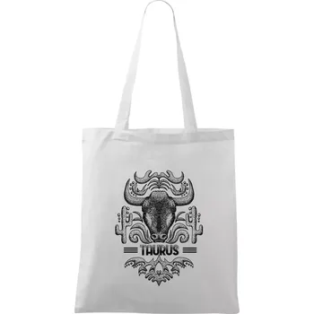 Nákupní taška Taurus - vintage - Taška bavlněná - 42 x 38 cm ( Bílá )