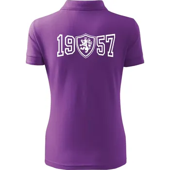 Narozeninový motiv - znak - 1957 - Polokošile dámská Pique Polo - 3XL ( Fialová )