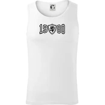 Narozeninový motiv - znak - 1980 - Tílko pánské Core - 2XL ( Bílá )