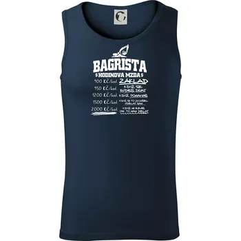 Hodinová mzda bagrista - Tílko pánské Core - XL ( Námořní modrá (velmi tmavá - téměř černá) )
