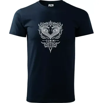 Gemini - vintage - Triko extra velké (5-8XL) - 8XL ( Námořní modrá (velmi tmavá - téměř černá) )