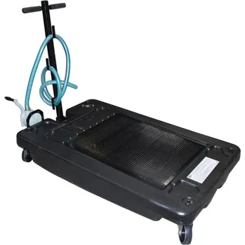 Nářadí na výměnu oleje Nádoba pro vypouštění oleje, 60 litrů, s pumpou a odkapávacím roštem, pojízdná - BGS 9987