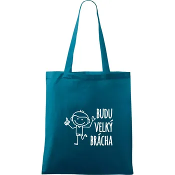 Budu velký brácha - Taška bavlněná - 42 x 38 cm ( Petrolejová )