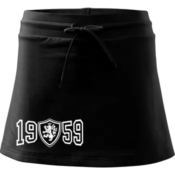 Dámská sukně Narozeninový motiv - znak - 1959 - Sportovní sukně - two in one - L ( Černá )