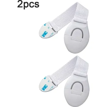 Dětský bezpečnostní prvek Bezpečnostní zámek na skříň pro děti | dětská pojistka, plastový zámek - 2 ks