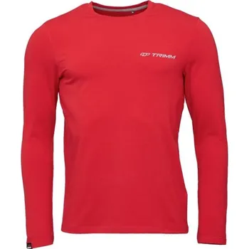 Oblečení a móda Pánské tričko s dlouhým rukávem TRIMM BRAVE M Červená, Bílá