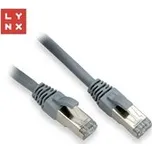 LYNX FTP patch kabel Cat6, PVC, 0,5m, šedý (balení obsahuje 10ks)