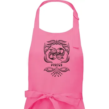 Kuchyňská zástěra Pisces - vintage - Pánská zástěra na vaření - Univerzální velikost ( Růžová )