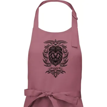 Kuchyňská zástěra Leo - vintage - Pánská zástěra na vaření - Univerzální velikost ( Starorůžová )