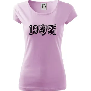 Dámské tričko Narozeninový motiv - znak - 1955 - Dámské triko Pure - XS ( Orchid )