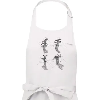 Kuchyňská zástěra Zkroucený stožár vysokého vedení - Pánská zástěra na vaření - Univerzální velikost ( Bílá )