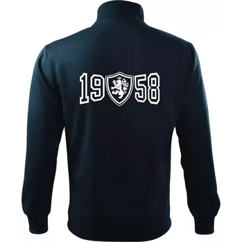 Pánská mikina Narozeninový motiv - znak - 1958 - Mikina bez kapuce Adventure - 3XL ( Námořní modrá (velmi tmavá - téměř černá) )