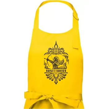 Kuchyňská zástěra Sagittarius - vintage - Dámská zástěra na vaření - Univerzální velikost ( Žlutá )