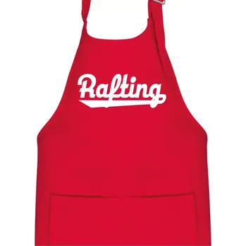 Kuchyňská zástěra Rafting nápis - Dětská zástěra na vaření - Univerzální velikost ( Červená )