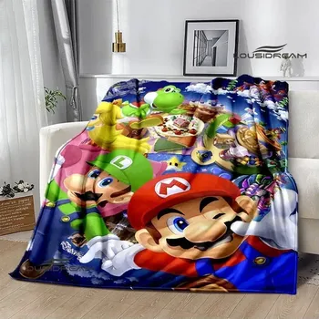 Dětská deka 3D deka mario bros pikniková přikrývka | dětská deka, teplá přikrývka - 8 , 150x180cm