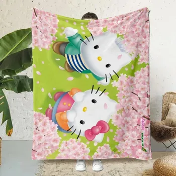 Dětská deka Hello kitty měkká cestovní deka | dětská deka, pikniková deka - 5 , 150x180cm