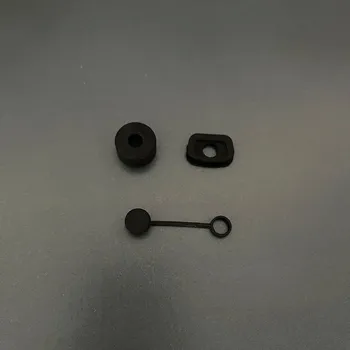 Silikonová zátka proti rozlití kelímku | doplněk kelímku, těsnění víčka - 3 ks černé