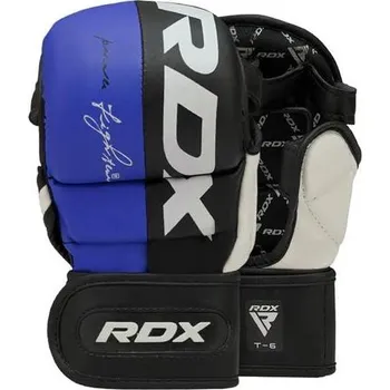 Boxerské rukavice RDX Sparring rukavice T6 REX MMA modré L