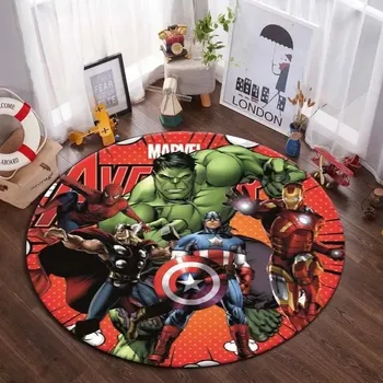 Koberec Avengers kulatý koberec Marvel pro děti | dětský koberec, kulatý koberec - 20 , 80x80cm