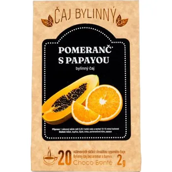 Čaj Choco Bonté Čaj bylinný pomeranč s papayou