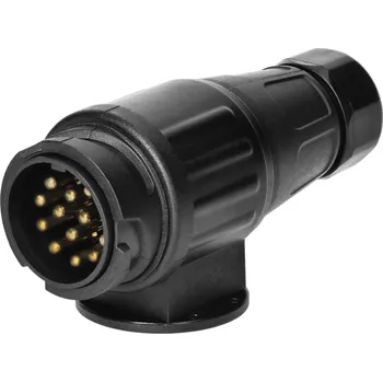 Stavebniny ORNO 13pólová elektrická zástrčka 12/24V plastová