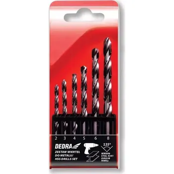Vrták DEDRA-EXIM Sada vrtáků do kovu 6ks. WMS06