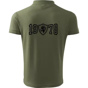 Pánská košile Narozeninový motiv - znak - 1978 - Polokošile pánská Pique Polo 203 - 2XL ( Khaki )