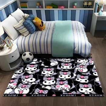 Koberec Roztomilý kulatý koberec Kuromi | dětský koberec, protiskluzová podložka - 8 , 120X160CM