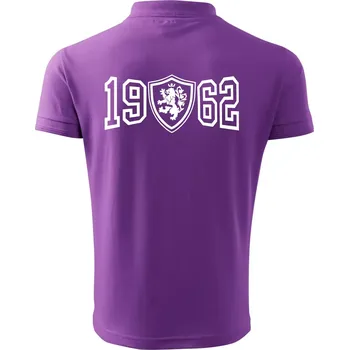 Pánská košile Narozeninový motiv - znak - 1962 - Polokošile pánská Pique Polo 203 - 2XL ( Fialová )