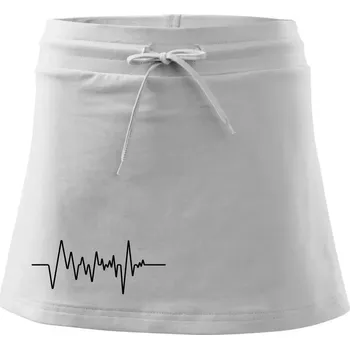 Dámská sukně Ekg samostatné - Sportovní sukně - two in one - S ( Bílá )