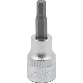 Gola hlavice Zástrčné hlavice Imbus 3/8", délka 48 mm, různé rozměry - JONNESWAY S09H309