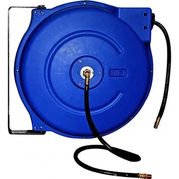 Držák na zahradní hadici Samonavíjecí buben s hadicí na stlačený vzduch a vodu, 15 m, připojení 1/2" - ASTA