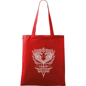 Nákupní taška Gemini - vintage - Taška bavlněná - 42 x 38 cm ( Červená )