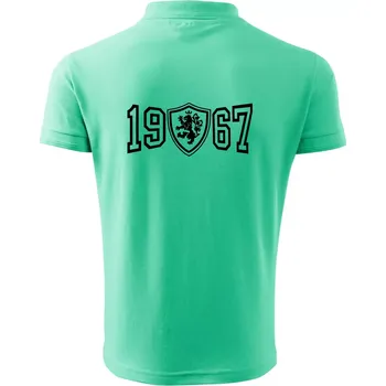 Pánská košile Narozeninový motiv - znak - 1967 - Polokošile pánská Pique Polo 203 - 3XL ( Mátová )