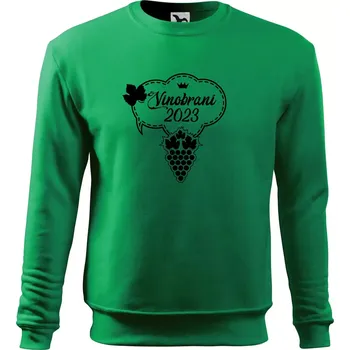 Chlapecké tričko Vinobraní 2023 - Mikina Essential dětská - 146 cm/10 let ( Středně zelená )