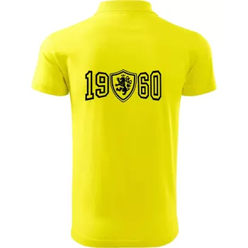 Pánská košile Narozeninový motiv - znak - 1960 - Polokošile pánská Pique Polo 203 - 4XL ( Citrónová )