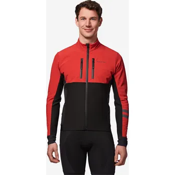 VAN RYSEL Pánská zimní bunda na silniční cyklistiku EDR S VÍNOVÁ|ČERNÁ|ČERVENÁ
