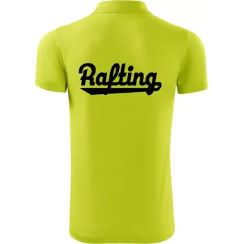 Pánská košile Rafting nápis - Polokošile Victory sportovní (dresovina) - S ( Limetková )