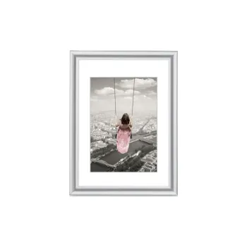 Rám na obraz Hama rámeček plastový SWING, stříbrná, 13x18 cm